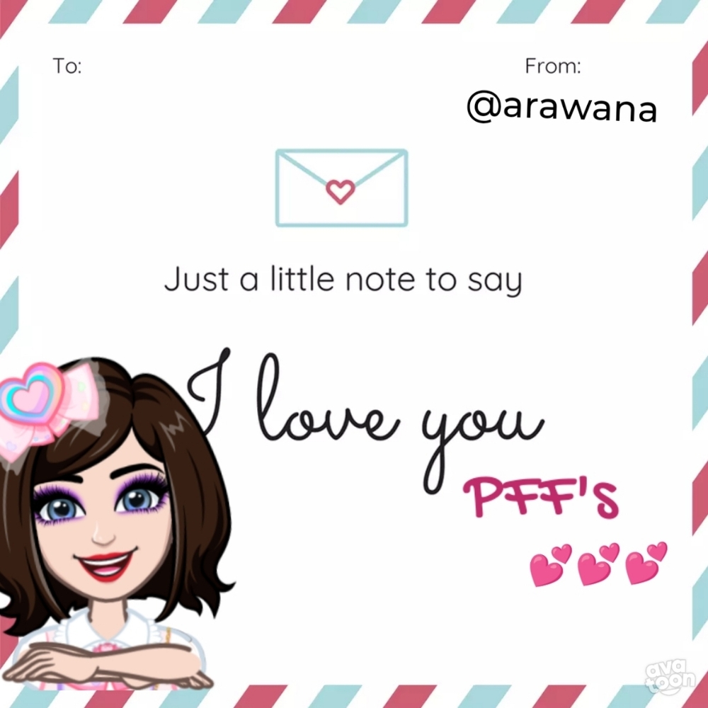 Note To PFF's💕💕💕